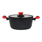 Leggno Colorgy Diamond Pro Derin Tencere 20 cm Kırmızı Kulp