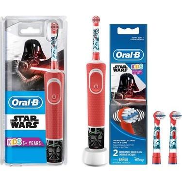 Oral-B D100 Star Wars Çocuk Elektrikli Diş Fırçası + 2'li Yedek Başlık