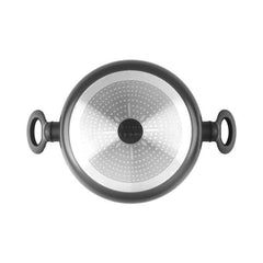 Leggno Colorgy Diamond Pro 28 cm Gri Sığ Tencere