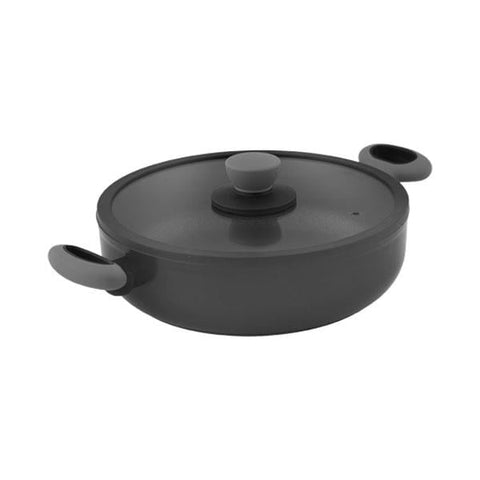 Leggno Colorgy Diamond Pro 28 cm Gri Sığ Tencere