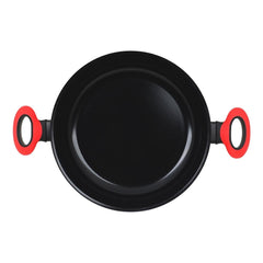 Leggno Colorgy Diamond Pro Sığ Pilav Tenceresi 24 cm Kırmızı Kulp