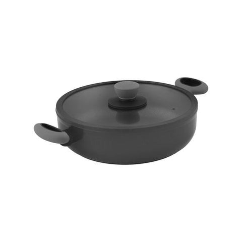 Leggno Colorgy Diamond Pro Sığ Pilav Tenceresi 26 cm Gri