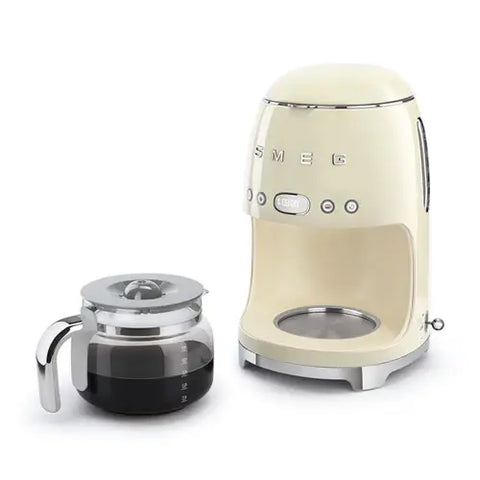 Smeg DCF02CREU Retro Krem Filtre Kahve Makinesi