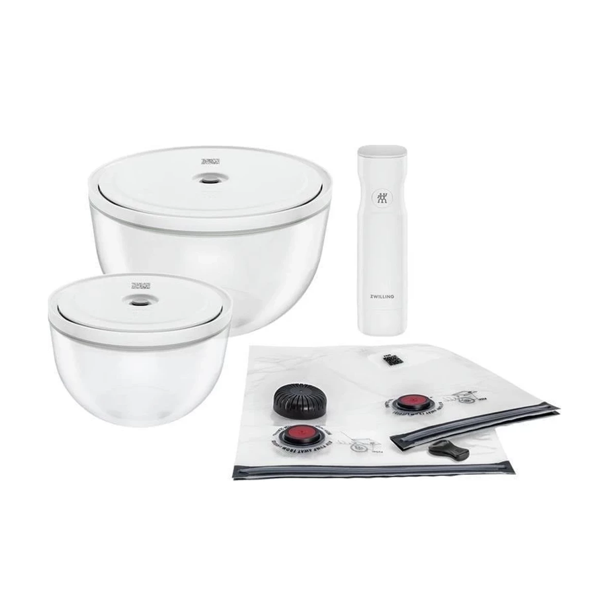 Zwilling Fresh & Save Bowls M/L Vakumlu 9 Parça Cam Başlangıç Seti